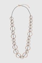 Topshop Circle Linked Necklace