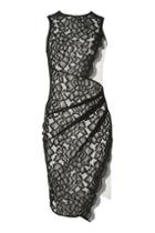 Topshop Asymmetrical Contrast Wrap Feature Dress
