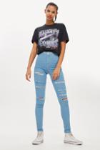 Topshop Bleach Super Ripped Joni Jeans