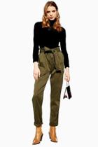 Topshop Paperbag Utility Cargo Trousers