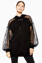 Topshop Lace Hooded Dress By Ivy Park