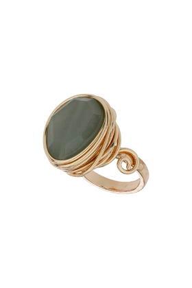 Topshop Jade Wrap Stone Ring