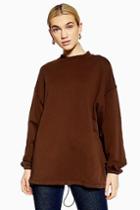 Topshop *brown Sweatshirt By Boutique