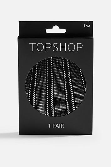Topshop Linear Pattern Tights
