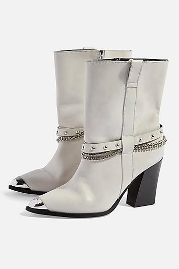 Topshop Hince Chain Ankle Boots