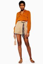 Topshop Scarf Detailed Shorts