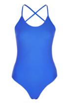 Topshop Slinky Ribbed Swimsuit