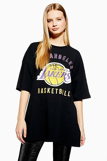 Topshop Lakers Oversized Boyfriend T-shirt