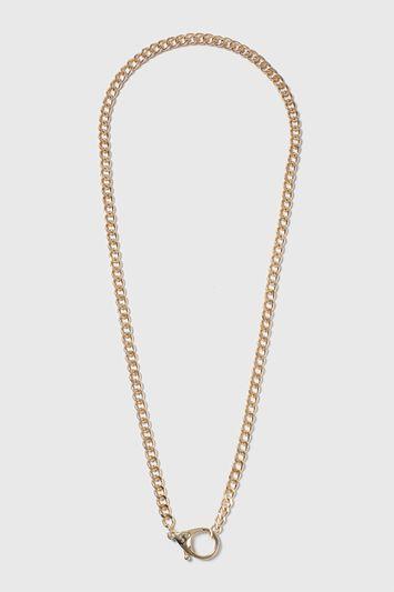 Topshop Gold Chain Clasp Necklace
