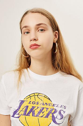 Topshop Lakers Logo T-shirt By Unk X Topshop