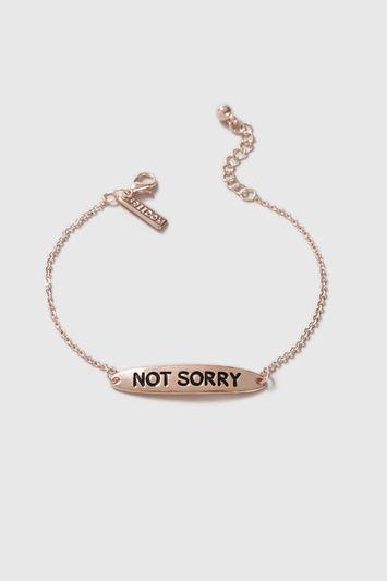 Topshop 'not Sorry' Bracelet