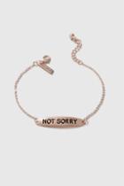 Topshop 'not Sorry' Bracelet