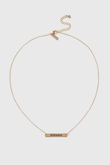 Topshop Stockholm Bar Necklace