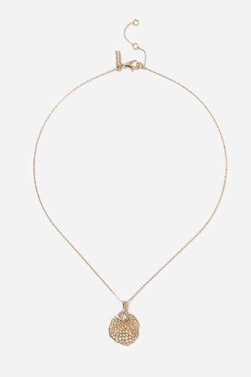 Topshop Organic Filigree Disc Necklace