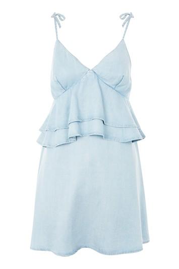 Topshop Moto Frill Layer Dress