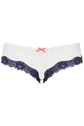 Topshop Lace Detail Microfibre Knickers