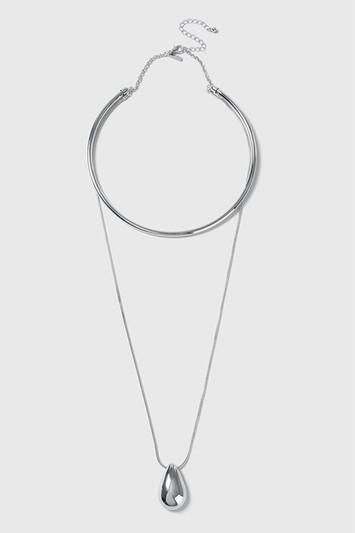 Topshop Teardrop Shape Torq Necklace