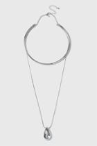 Topshop Teardrop Shape Torq Necklace