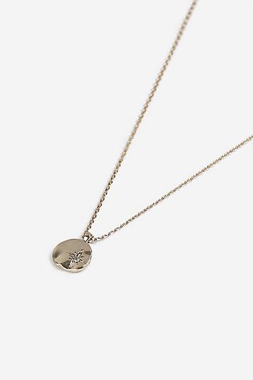 Topshop *freedom Finer Disc Ditsy Necklace