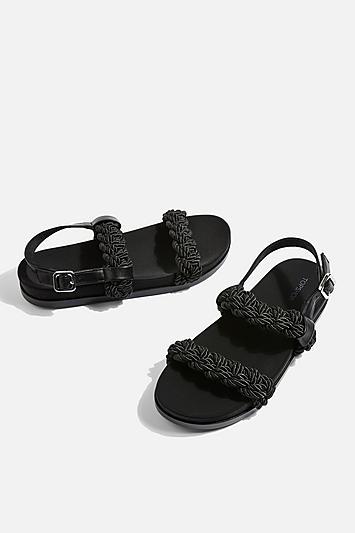 Topshop Hackney Rope Footbed Sandals