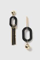 Topshop Oval Ball And Stick Drop Earrings
