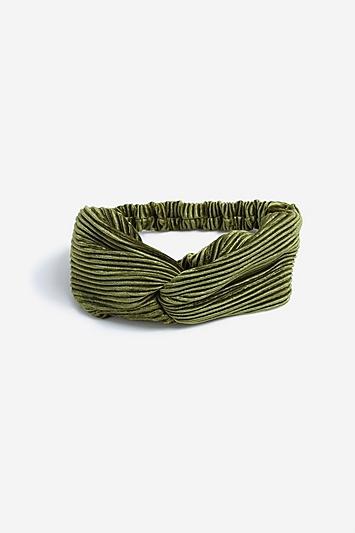 Topshop *crinkle Velvet Bandeau
