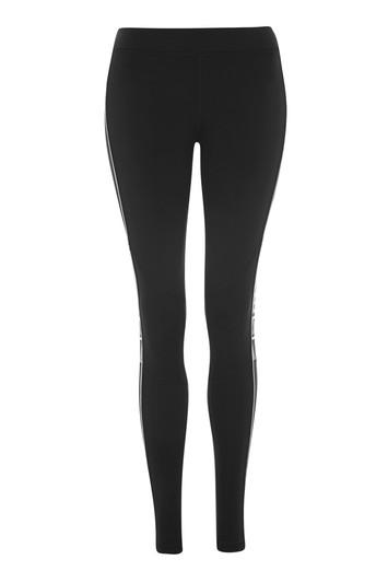 Topshop Mesh Panel Diamond Leggings By Ivy Park