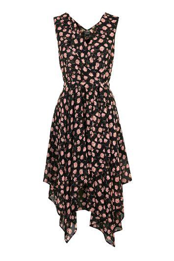 Topshop Romantic Floral Wrap Dress