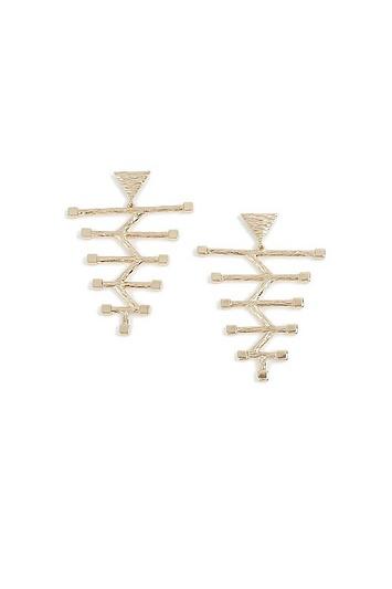 Topshop *abstract Triangle Drop Earrings