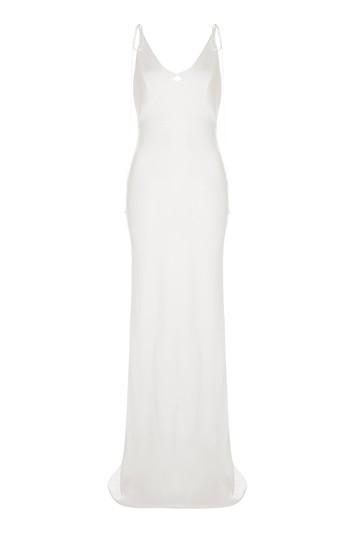 Topshop *satin Tie Shoulder Dress By Topshop Bride