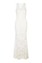 Topshop Floral Lace Maxi Dress By Wyldr