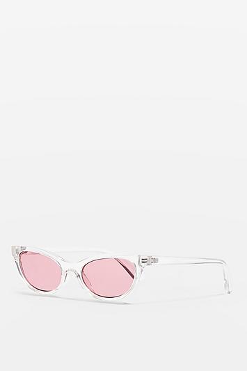 Topshop Pearl Mini Cats Eye Sunglasses