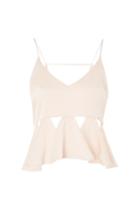 Topshop Satin Cut Out Camisole Top