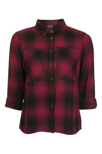 Topshop Buffalo Check Shirt