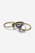 Topshop Stone Ring Multipack