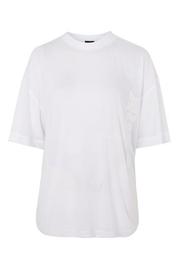 Topshop Logo Sheer Mesh Tee By Ivy Park