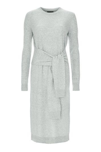 Topshop Oversized Tie Waist Midi Dress