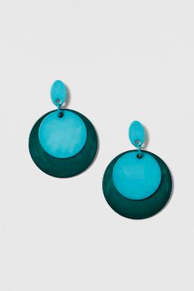 Topshop Cicrle Layer Earrings