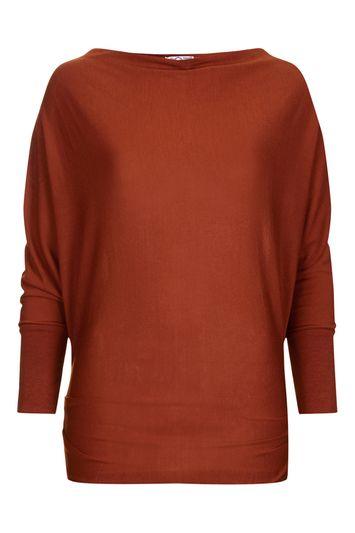 Topshop *cowl Knit Top With Zip By Wal