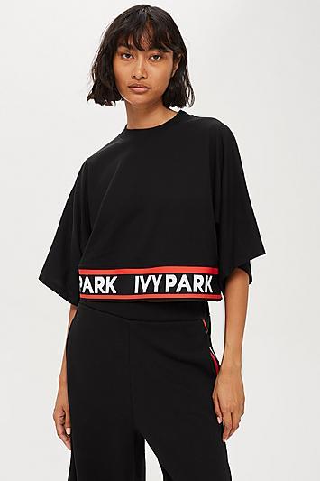Topshop Flat Knit Crop T-shirt By Ivy Park