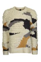 Topshop Hand Knitted Patchwork Jumper