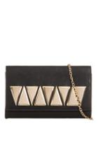 Topshop *geometric Metallic Clutch Bag By Koko Couture