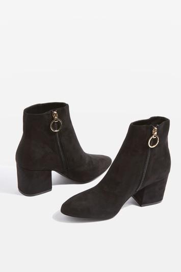 Topshop Patent Ankle Boots