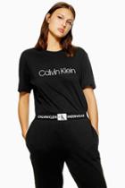 Topshop Crew Neck T-shirt By Calvin Klein