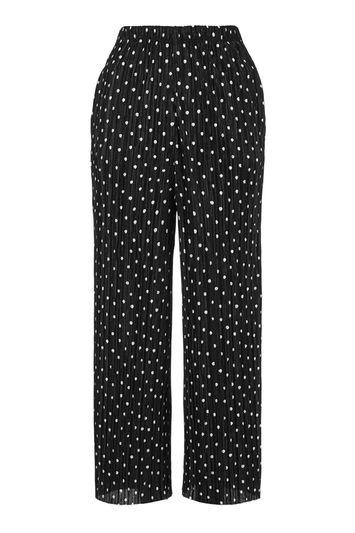Topshop Petite Spot Wide Leg Trouser