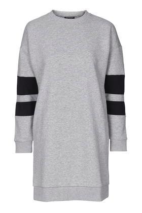 Topshop Petite Sporty Sweatshirt Dress