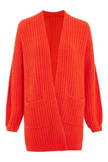 Topshop Wide Rib Cardigan