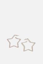 Topshop *crystal Star Earrings By Skinnydip