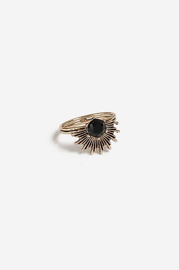 Topshop *stone And Fan Ring