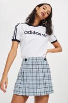 Topshop Petite Summer Check A-line Skirt